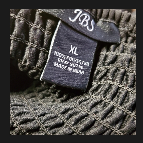 Black Skirt Multi Layered with Wide Elastic Waistband - Picture 5 of 10